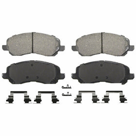 Wagner QuickStop ZD866 Ceramic Disc Pad Set Includes Pad Installation Hardware, Front