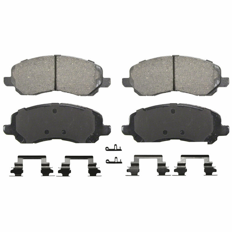 Wagner QuickStop ZD866 Ceramic Disc Pad Set Includes Pad Installation Hardware, Front