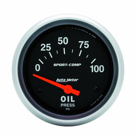 Auto Meter 3522 Sport-Comp Electric Oil Pressure Gauge