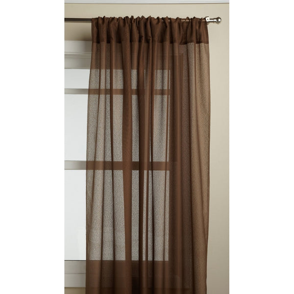 Lorraine Home Fashions Reverie 60-inch x 63-inch Tailored Panel, Chocolate