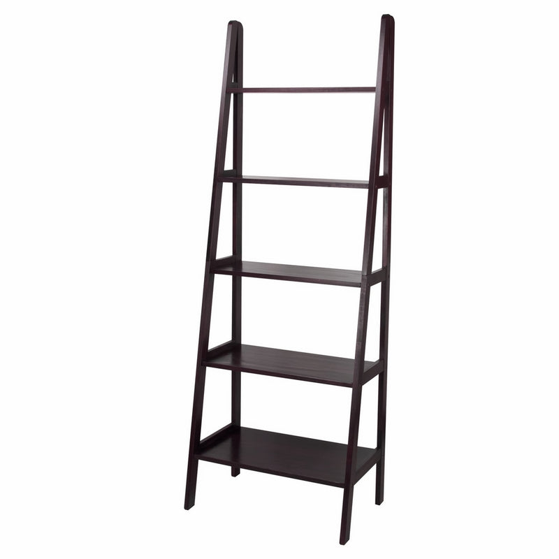 Casual Home 176-53 5-Shelf Ladder Bookcase, Espresso