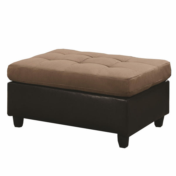 Coaster Mallory Casual Ottoman, Tan