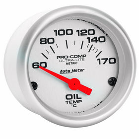 Auto Meter 4348-M Ultra-Lite Electric Oil Temperature Gauge