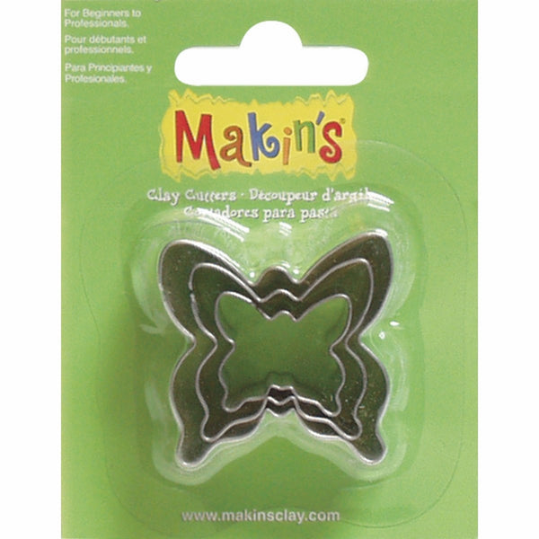 Makin's USA Clay Cutters, Butterfly, 3 Per Package