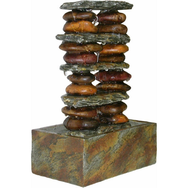 Alpine TT8002 Stacked Rocks Eternity Tabletop Fountain