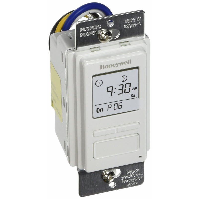 Honeywell PLS750C1000 Timer Switch with Sunrise Sunset Single or 3 Way