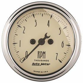 Auto Meter 1897 Antique Beige Electric Tachometer