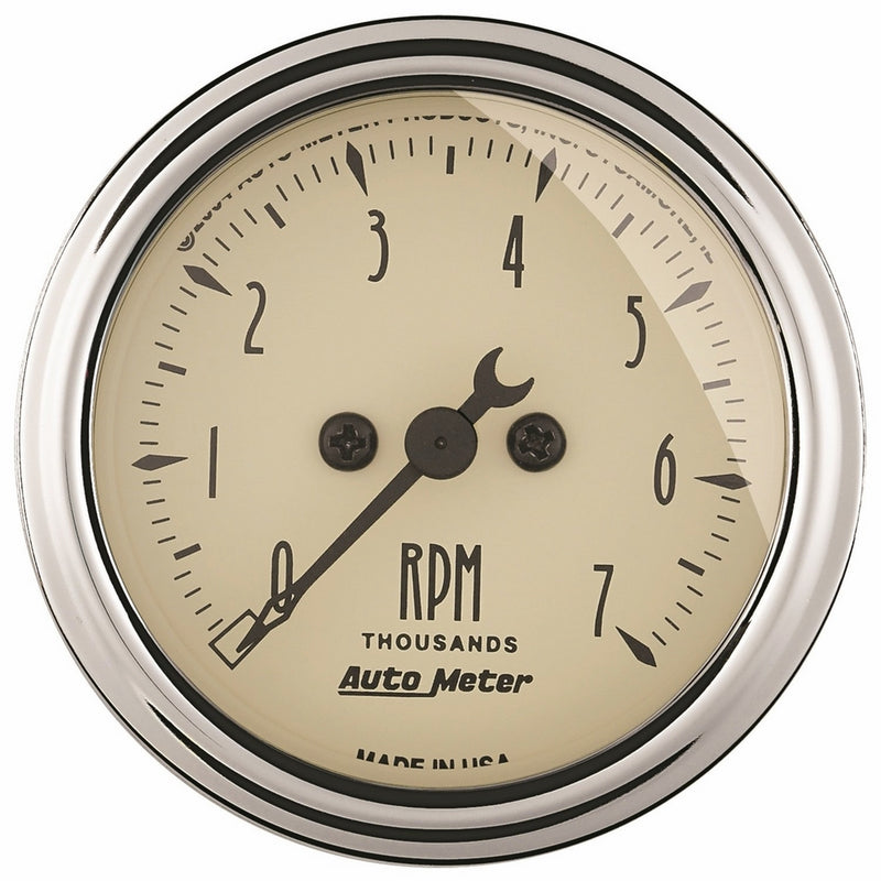 Auto Meter 1897 Antique Beige Electric Tachometer