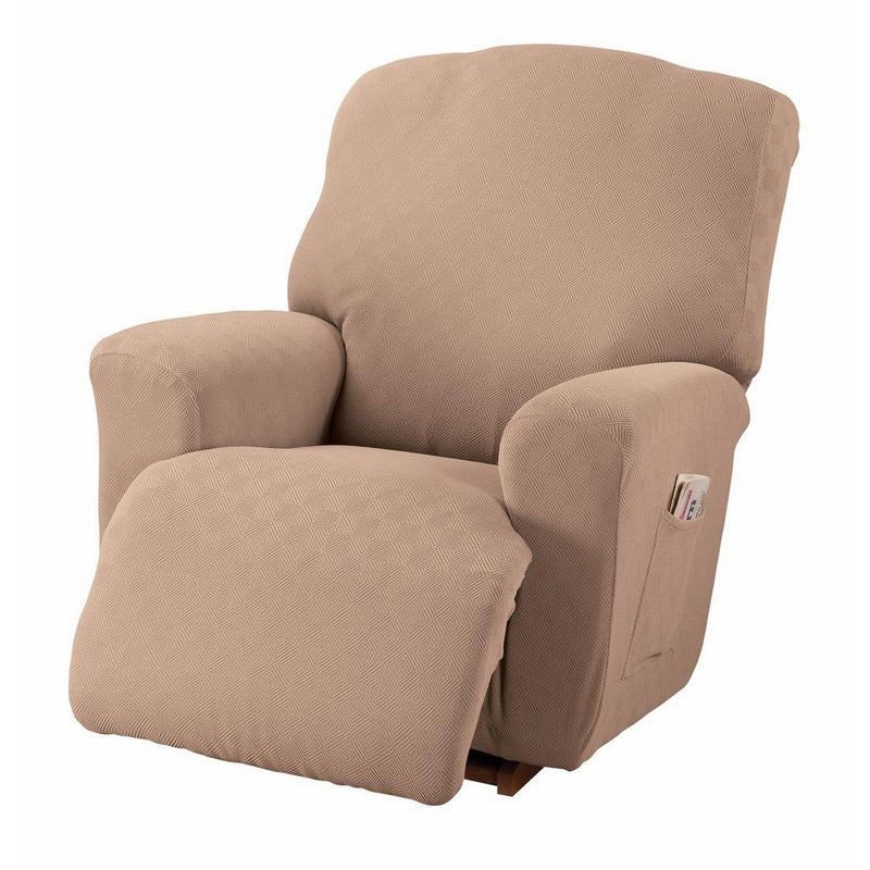 Stretch Sensations Newport Recliner Stretch Slipcover, Wheat