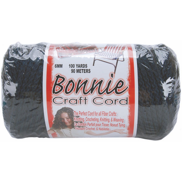 Pepperell BB6-100-038 6mm Bonnie Macramé Craft Cord, 100-Yard, Navy