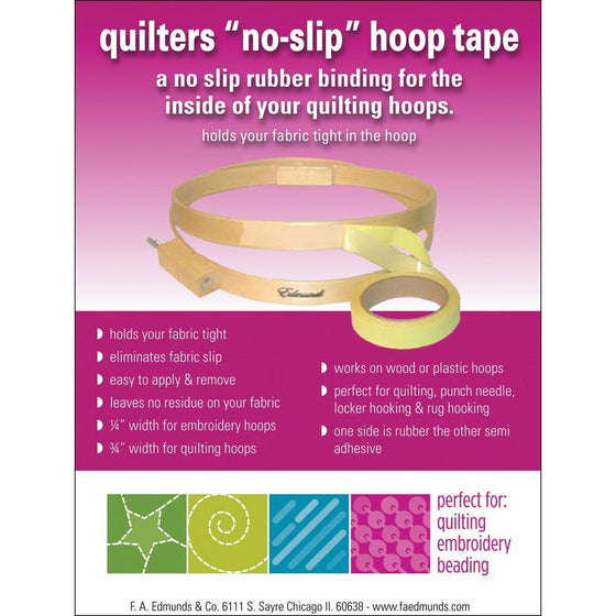 Edmunds Quilters No-Slip Hoop Tape