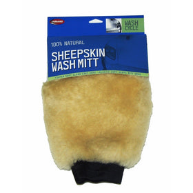 Carrand 40305 Champagne Sheepskin Wash Mitt