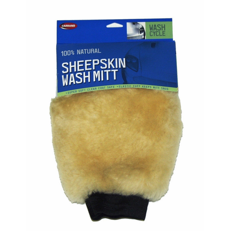 Carrand 40305 Champagne Sheepskin Wash Mitt