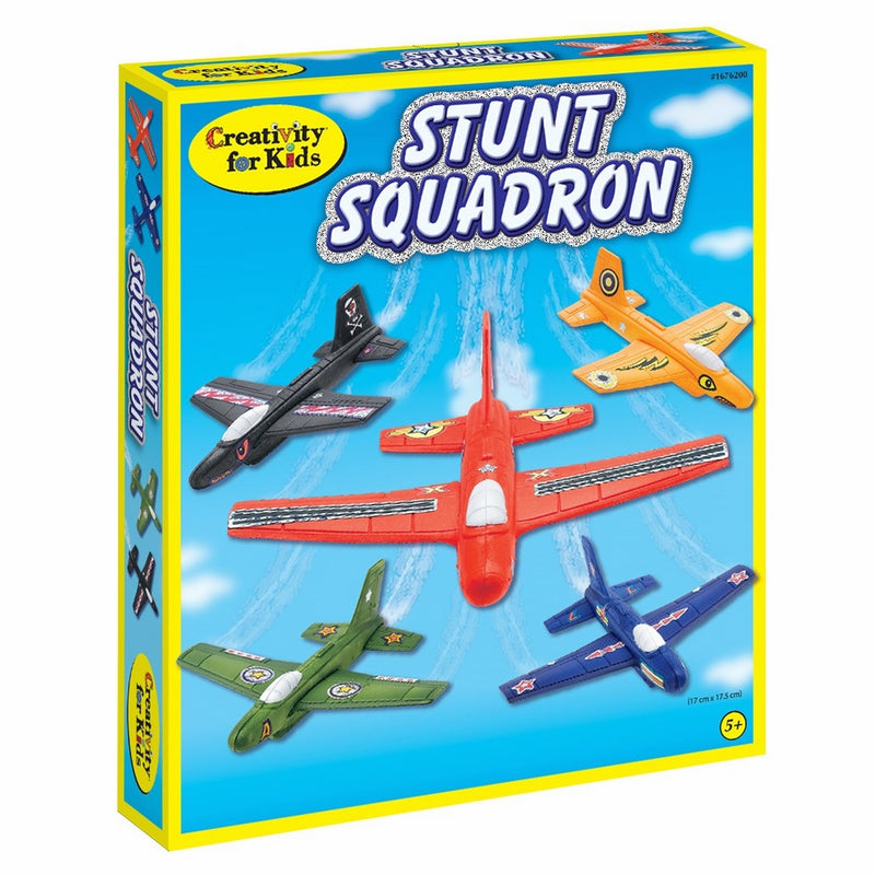 Creativity for Kids Stunt Squadron Craft Kit - Create 5 Foam Planes