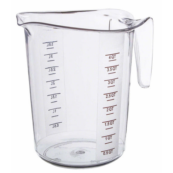 Update International (MEA-400PC) 4 Quart Plastic Measuring Cup