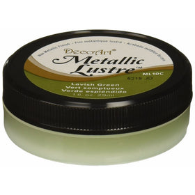 Deco Art Metallic Lustre Wax Finish, 1 oz, Lavish Green