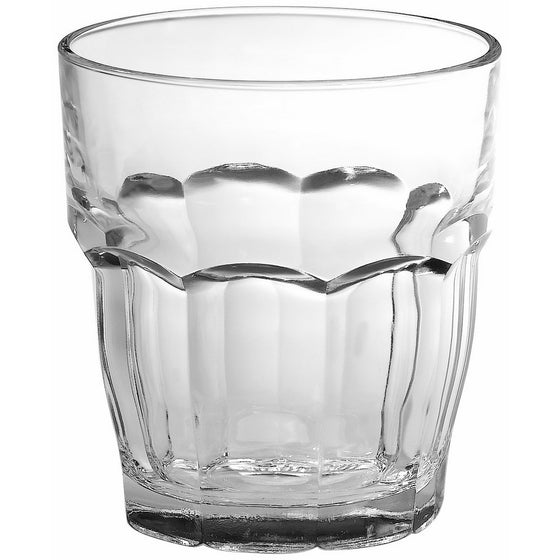 Bormioli Rocco Rock Bar Stackable Double Old Fashioned Glasses, 13 1/4 Ounce, Set of 6