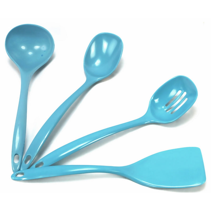 Calypso Basics by Reston Lloyd Melamine Utensil Set, 4-Piece, Turquoise