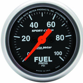 Auto Meter 3363 Sport-Comp Electric Fuel Pressure Gauge