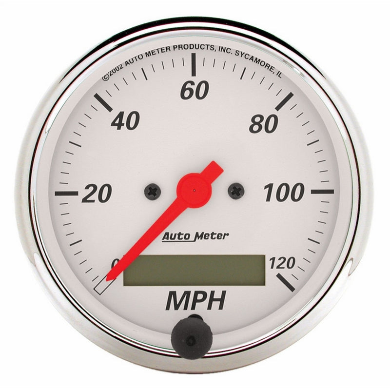 Auto Meter 1388 Arctic White Electric Programmable Speedometer