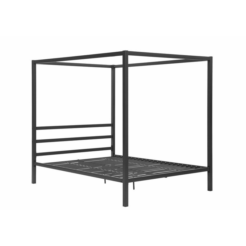 DHP Modern Canopy Bed Frame, Classic Design, Queen Size, Grey