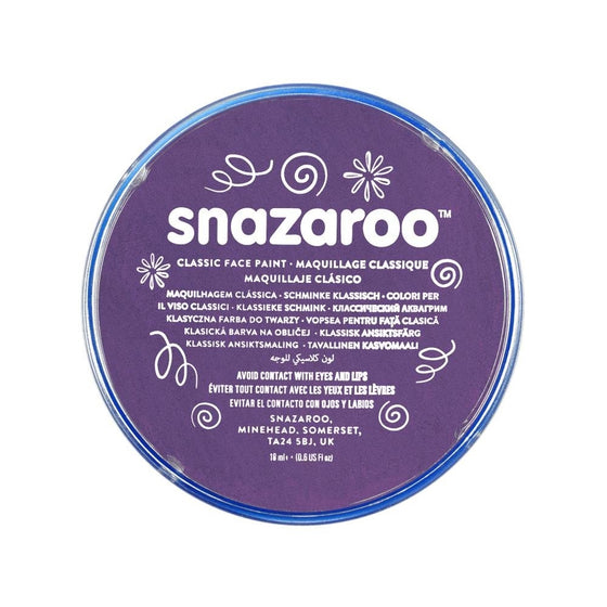 Snazaroo Classic Face Paint, 18ml, Purple