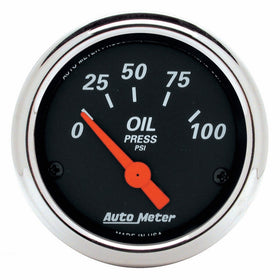 Auto Meter 1426 Designer Black Oil Pressure Gauge
