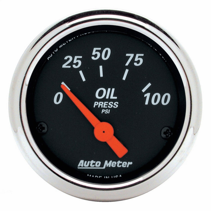 Auto Meter 1426 Designer Black Oil Pressure Gauge