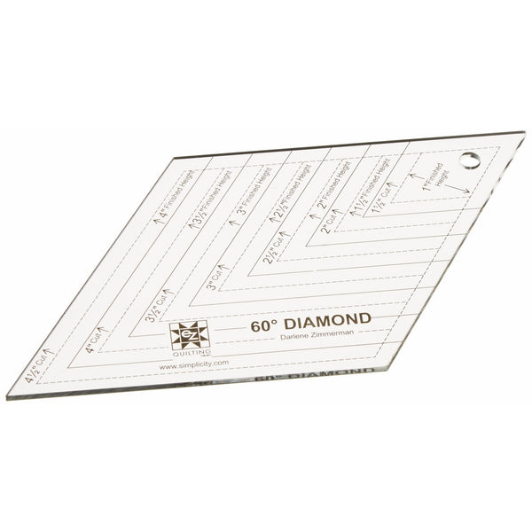 EZ Quilting 882670182A 60-Degree Diamond Acrylic Shapes