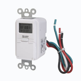 Westek TMDW10 In-Wall Programable Digital Timer, 120 V.25 HP