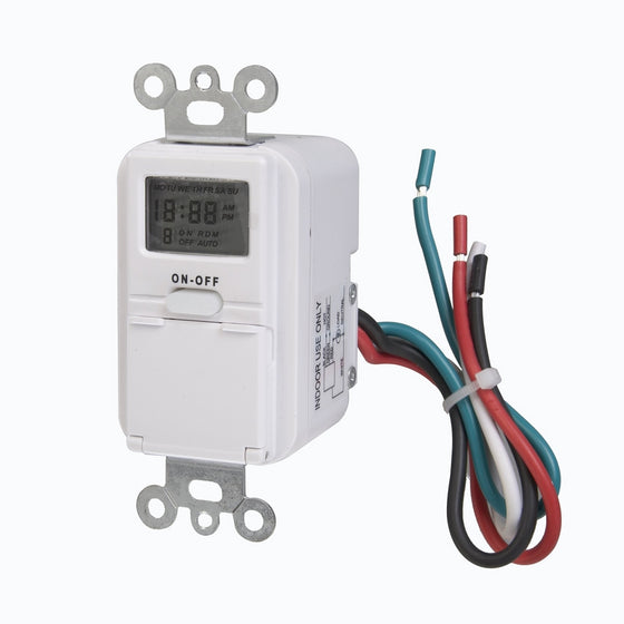 Westek TMDW10 In-Wall Programable Digital Timer, 120 V.25 HP