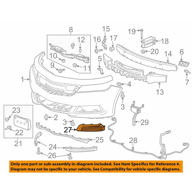 GM 23455347 GRILLE ASM-FRT LWR OTR