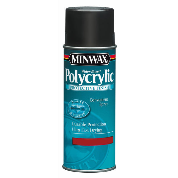Minwax 34444000 Water-Based Polycrylic Spray, 11.5 ounce Aerosol, Semi-Gloss