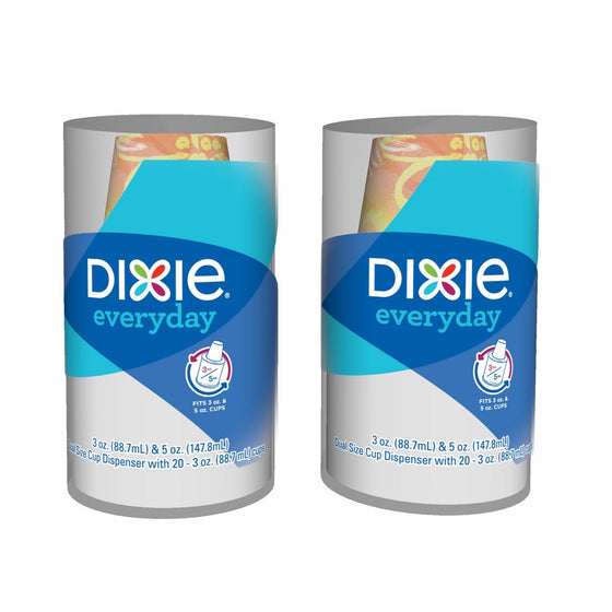 Dixie Bath Cup Dispenser, Combo Pack (Colors May Vary), 1 Count (Pack of 2)