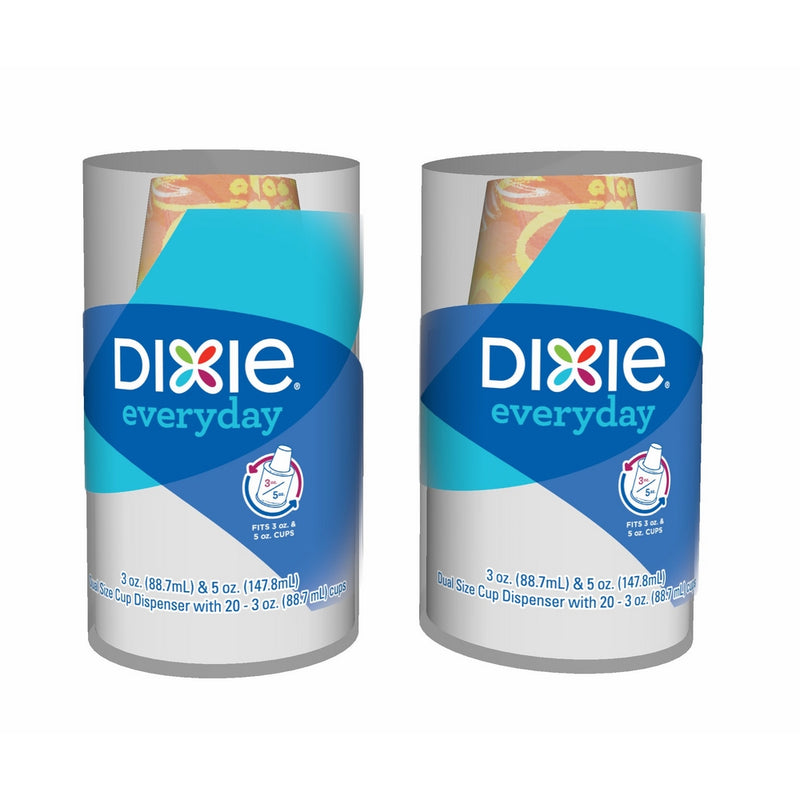 Dixie Bath Cup Dispenser, Combo Pack (Colors May Vary), 1 Count (Pack of 2)