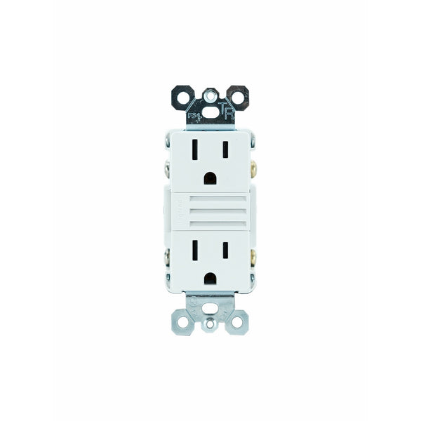 Legrand - PASS & SEYMOUR NTL885TRWCC6 LED Night Light with Two 15A Tamper Resistant Electrical Outlet, White