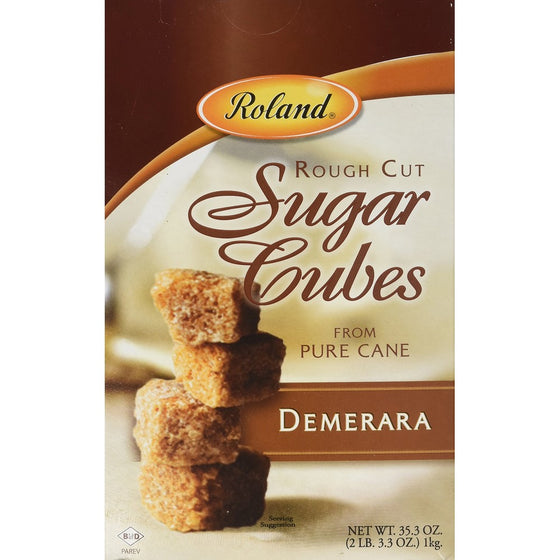 Roland Rough Cut Demerara Sugar, 35.3-Ounce Package