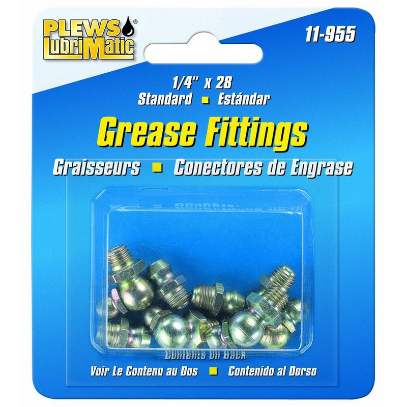 Plews (11-955) 8-Piece Standard Grease Fitting Assortment