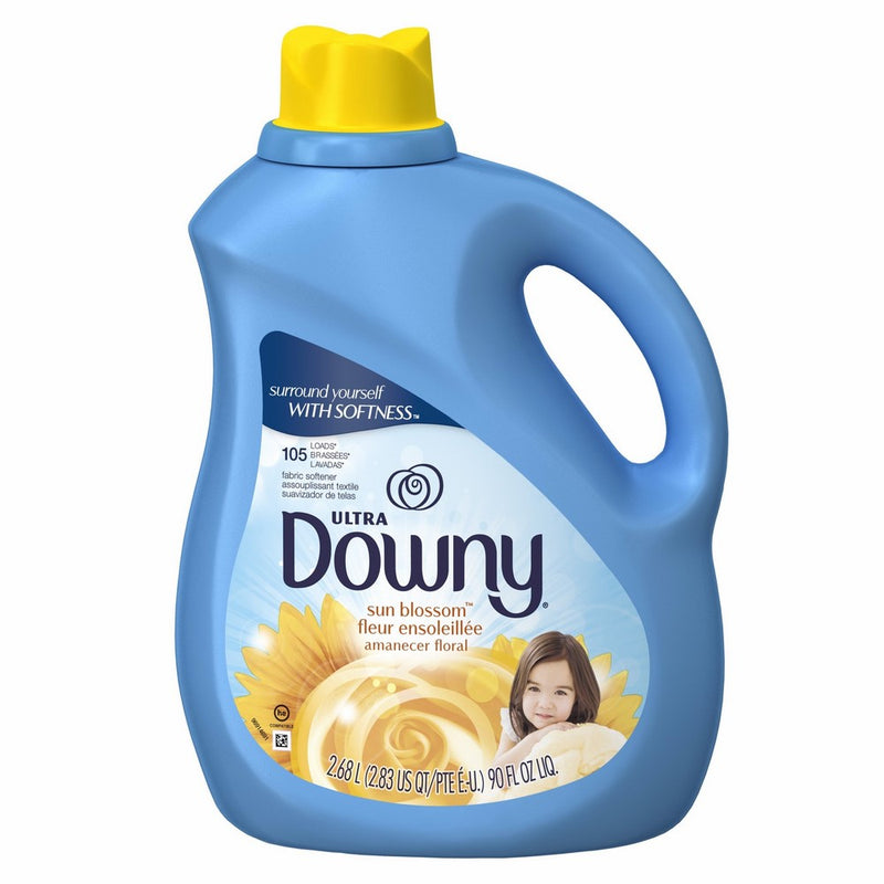 Downy Ultra Sun Blossom Liquid Fabric Softener Liquid 105 Loads, 90-Ounce