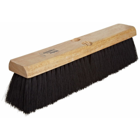 Weiler 42007 Tampico Fiber Medium Sweep Floor Brush, 2-1/2" Handle Width, 18" Overall Length, Natural