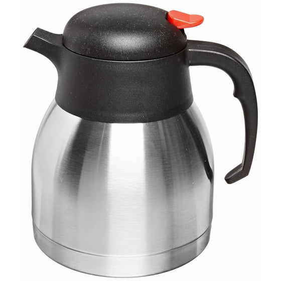 Genuine Joe GJO11955 Stainless Steel Everyday Double Wall Vacuum Insulated Carafe, 1L Capacity