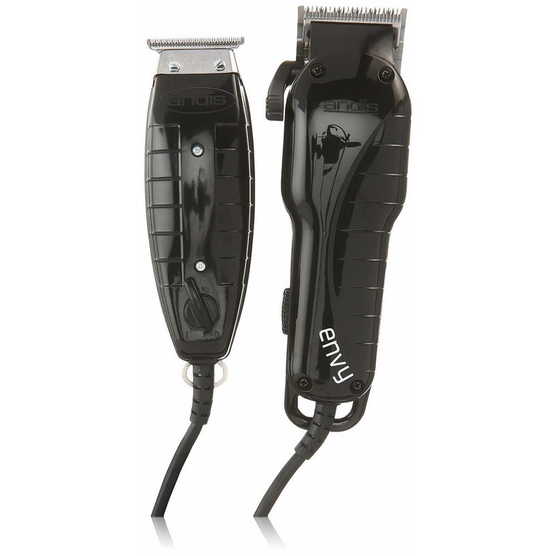 Andis Stylist Combo Envy Clipper T-Outliner Trimmer Black Combo Haircut Kit 66280