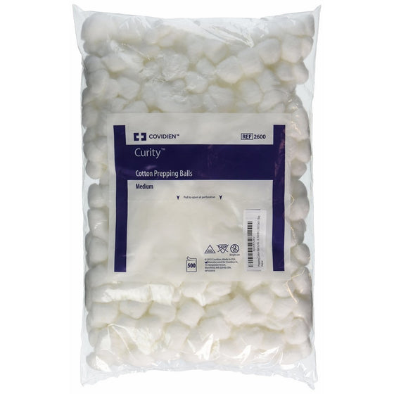 Kendall/Covidien Prepping Cotton Ball, 500 Count