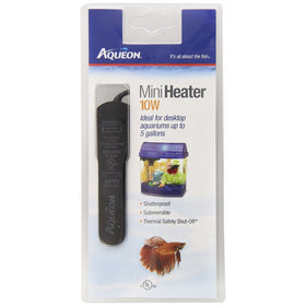 Aqueon Fish Tank Mini Heater, 10-watt, Plastic