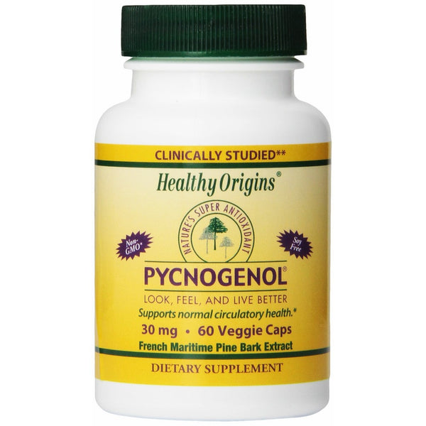 Healthy Orgins Pycnogenol Veg Capsules, 30 mg, 60 Count