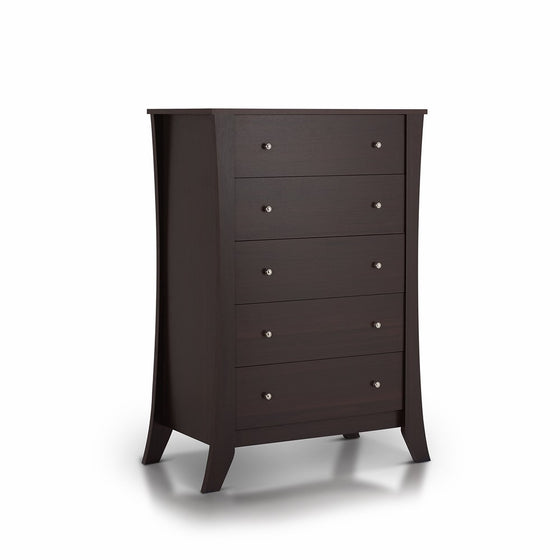 ioHOMES Aperia 5-Drawer Chest, Espresso