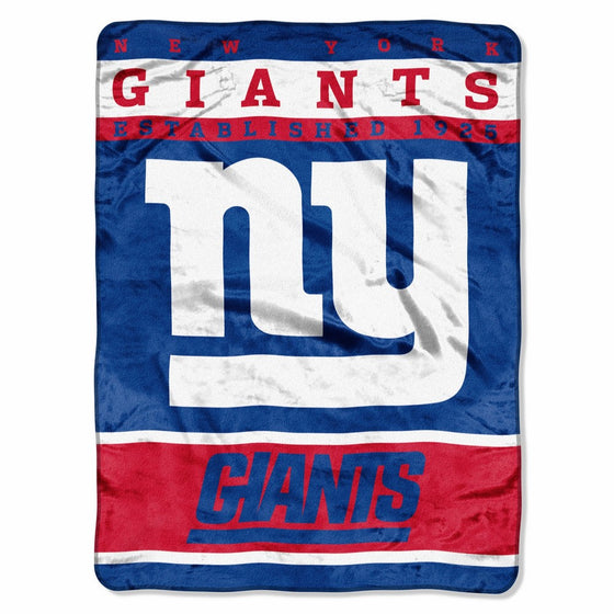 The Northwest Company Officially Licensed NFL New York Giants 12th Man Plush Raschel Throw Blanket, 60" x 80"