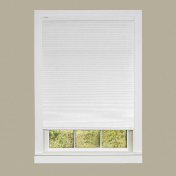 Achim Home Furnishings Honeycomb Pleated Cordless Window Shade, 31 by 64-Inch, White