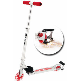 Razor Spark Kick Scooter with Light up Wheels, Red