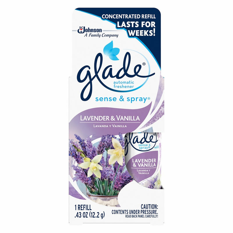 Glade Sense & Spray automatic air freshener refill, Lavender and Vanilla,